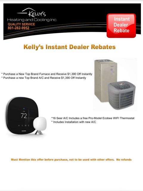 Kelly's Instant Dealer Rebates